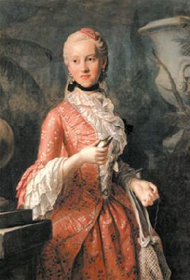 Pietro Antonio Rotari Portrait of Marie Kunigunde of Saxony (1740-1826), Abbess of Thorn and Essen, daughter of Augustus III of Poland oil painting image